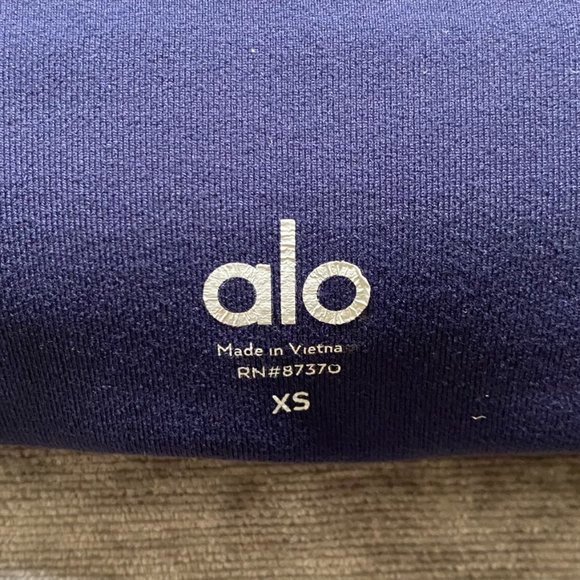 Alo Performance moto leggings (Blue) Size XS - Picture 2 of 5